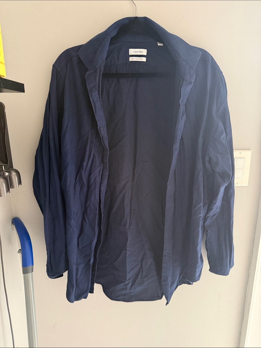 Calvin Klein Men's Dark Navy Button-Up Shirt